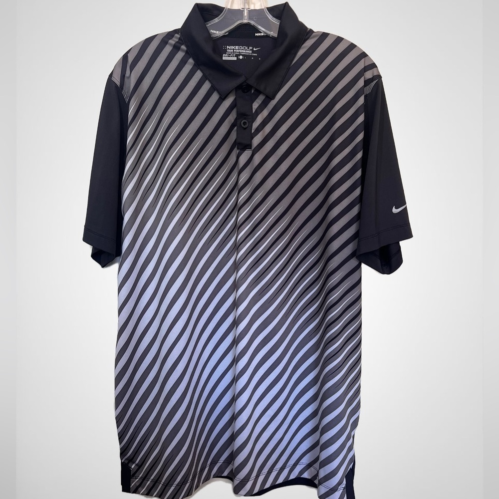 Nike Men’s Golf Tour Performance Dri-Fit Polo Short Sleeve Shirt. Size L
